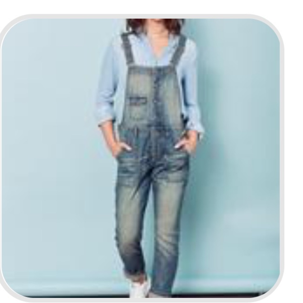 Love stitch overalls